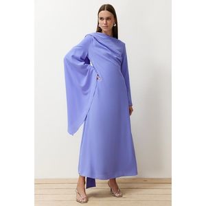 Trendyol Lilac Shawl Detailed Evening Dress obraz