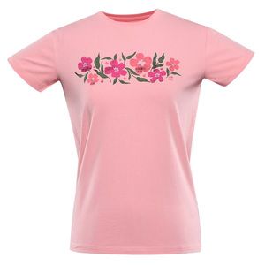 Růžové dámské tričko NAX NERGA obraz