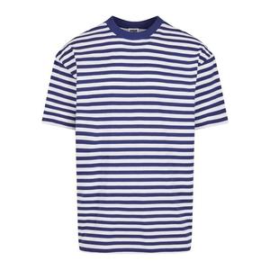 Pánské tričko Regular Stripe - bílá/tmavomodrá obraz