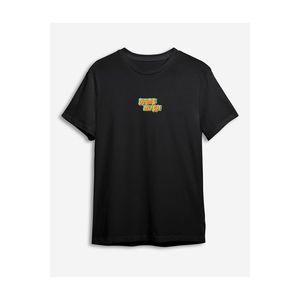 Trendyol Black Game Over Printed Regular Cut T-shirt obraz