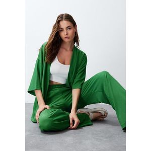 Trendyol Green Relaxed/Comfortable Cut Kimono Knitted Two Piece Set obraz