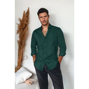 Trendyol Green Slim Fit Smart Shirt obraz