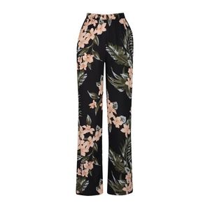 Trendyol Multicolored Wide Leg Patterned Woven Trousers with Elastic Waist obraz