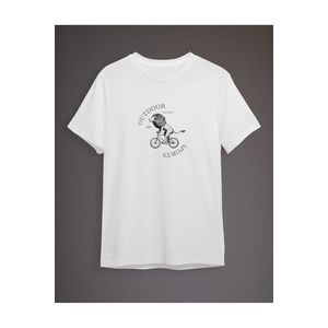 Trendyol White Lion Printed Regular/Normal Cut T-shirt obraz