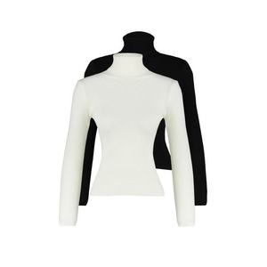Trendyol Black and White Two-Pack Knitwear Sweater obraz