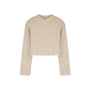 Trendyol Camel Crew Neck Crop Knitwear Sweater obraz