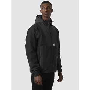 Šedo-černá pánská sportovní bunda HELLY HANSEN Rig Rain Jacket obraz