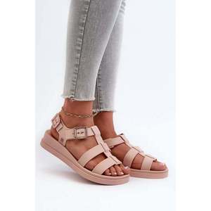 Hladké dámské sandály ZAXY Světle růžové obraz