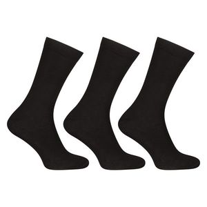 3PACK ponožky Nedeto vysoké bambusové černé obraz