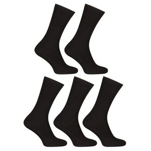 5PACK ponožky Nedeto vysoké bambusové černé obraz