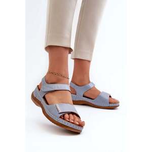 Pohodlné dámské sandály na suchý zip Blue Iphiope obraz