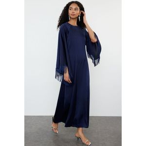 Trendyol Navy Blue Otrisch Detailed Woven Evening Dress obraz