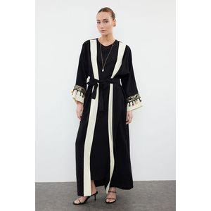 Trendyol Black Accessory Detailed Woven Cap & Abaya & Abaya obraz