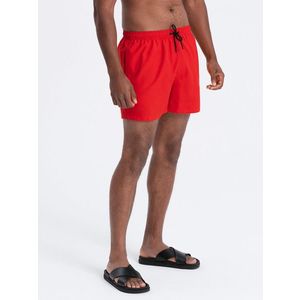 Ombre Neon men's swim shorts with magic print effect - red obraz