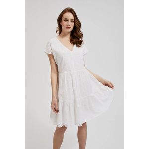 Dámské romantické šaty MOODO - bílá obraz