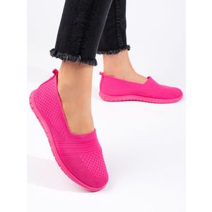 Shelvt Pink slip on sports shoes obraz