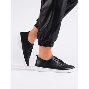 Shelvt Women's black shoes obraz