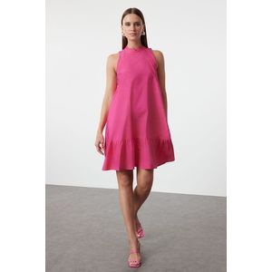 Trendyol Pink Relaxed Cut Sleeveless Mini Woven Dress obraz