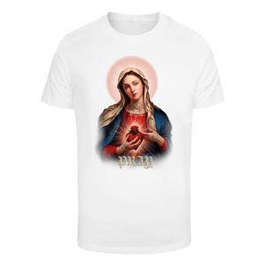 Pánské tričko Pray Mary bílé obraz