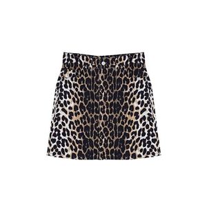 Trendyol Brown Leopard Patterned Woven Mini Skirt obraz