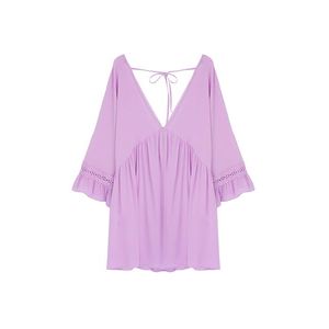 Trendyol Pink*004 Plain Regular Mini Woven 69% Viscose, 31% Polyester Dress obraz