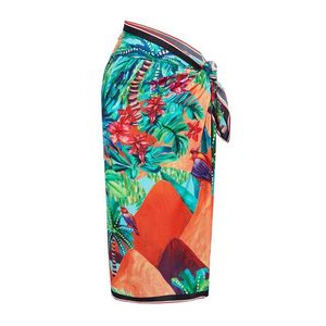 Trendyol Tropical Patterned Maxi Woven Pareo obraz
