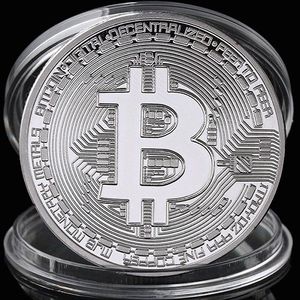 Mince Bitcoin Stříbrná obraz