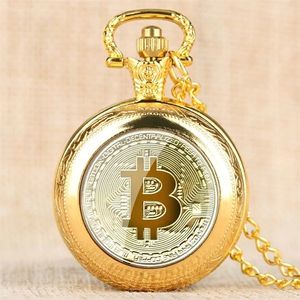 Bitcoin Kapesní Hodinky Bitcoin KP5815 zlatá obraz