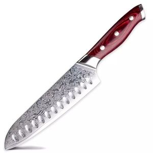 Damaškový kuchyňský nůž Mijazaki Santoku obraz