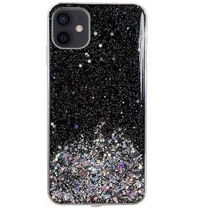 WOZINSKY Wozinsky Star Glitter silikonové pouzdro pro Apple iPhone 12 Mini černá obraz