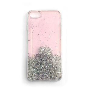 WOZINSKY Wozinsky Star Glitter silikonové pouzdro pro Apple iPhone X růžová obraz