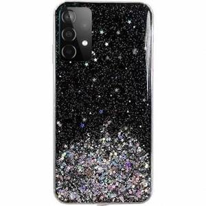 WOZINSKY Wozinsky Star Glitter silikonové pouzdro pro Samsung Galaxy A72 5G černá obraz