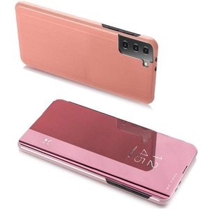 WOZINSKY Pouzdro Clear View pro Samsung Galaxy S21 Plus 5G růžová obraz