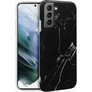 WOZINSKY Wozinsky Marble silikónové pouzdro pro Samsung Galaxy S21 Ultra 5G černá obraz