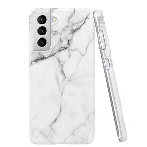 WOZINSKY Wozinsky Marble silikónové pouzdro pro Samsung Galaxy S21 5G bílá obraz