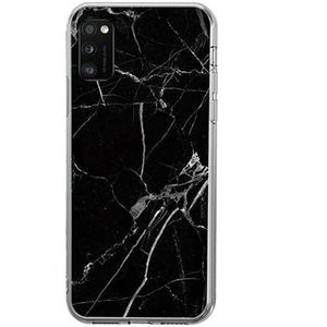 WOZINSKY Wozinsky Marble silikónové pouzdro pro Samsung Galaxy A02s černá obraz