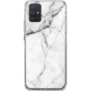 WOZINSKY Wozinsky Marble silikónové pouzdro pro Samsung Galaxy A51 bílá obraz