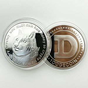 Mince Dogecoin Stříbrná obraz