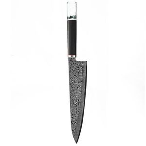 Damaškový kuchyňský nůž Takasaki Hnědá/Černá obraz