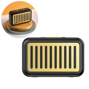 Retro přenosný bezdrátový Bluetooth 5.0 reproduktor Dudao Y13s Černá/Zlatá obraz