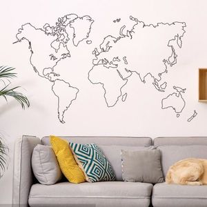 Samolepka na zeď/Tapeta World Map obraz