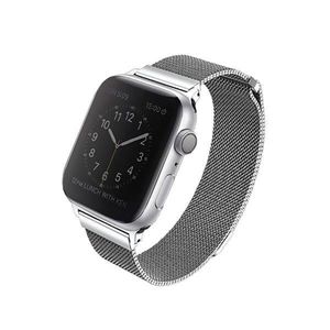 Uniq Dante Apple Watch Series 4/5/6/7 / SE 44 / 45 / 42 mm Stříbrná obraz