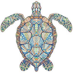 Dřevěné puzzle Sea Turtle/S obraz
