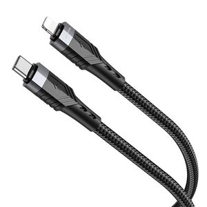 Kabel Borofone USB C Lightning 1.2m Černá obraz