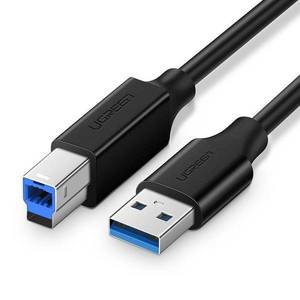 Kabel do tiskárny USB 3.0 A B Ugreen US210 1 m Černá obraz