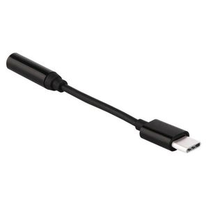 Adaptér USB typu C pro audio 3, 5 mini jack Černá obraz