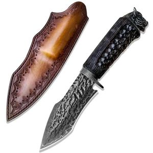 Damaškový lovecký nůž MASTERPIECE Shiori Černá obraz