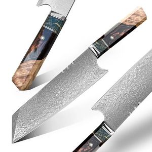 Damaškový kuchyňský nůž MASTERPIECE Zinan Hnědá obraz
