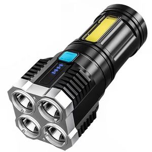 Maxi LED baterka s USB nabíjaním-Čierna obraz