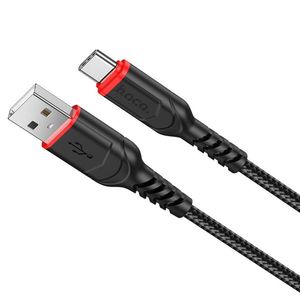Hoco – Datový kabel Victory (X59) – USB A pro USB Type C, 12W 2, 4 A 1.0 m – Černý obraz